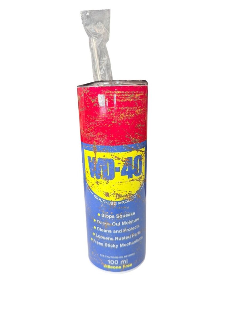 20oz WD-40 Inspired Stainless Steel Tumbler - Distressed Rusty Oil Can Design In